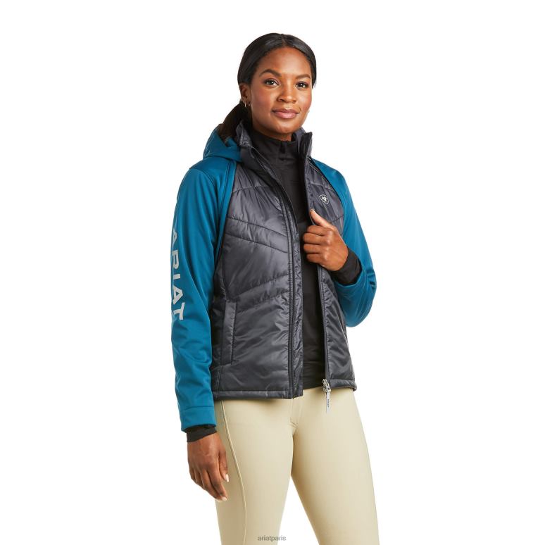 RJ66P3641 répondre veste Ariat hauts Sarcelle eurasienne femmes