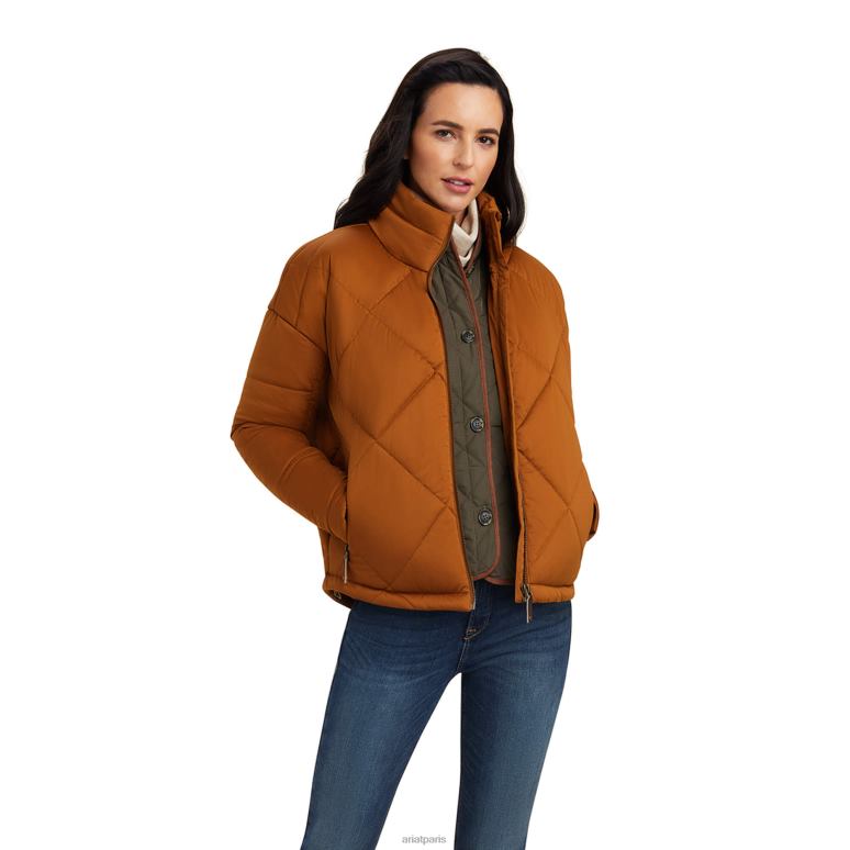 RJ66P3646 veste isolante Adena Ariat hauts châtaigne femmes