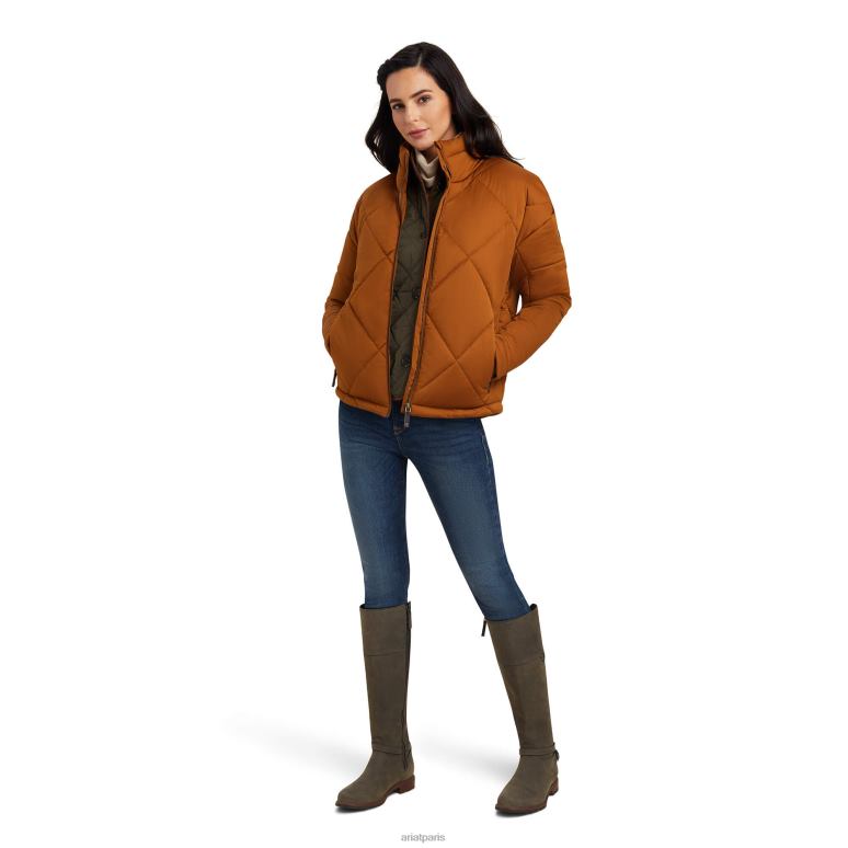 RJ66P3646 veste isolante Adena Ariat hauts châtaigne femmes