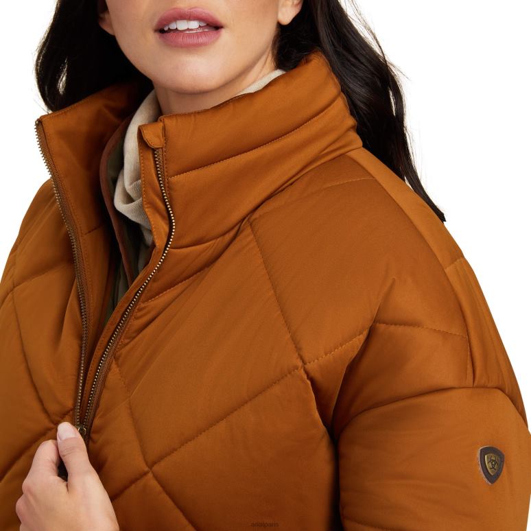 RJ66P3646 veste isolante Adena Ariat hauts châtaigne femmes