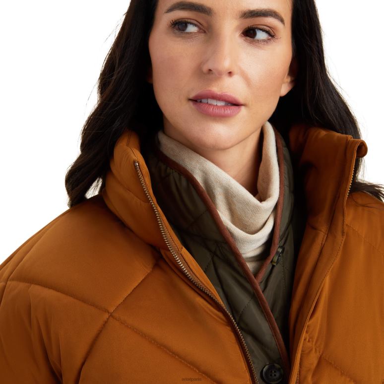 RJ66P3646 veste isolante Adena Ariat hauts châtaigne femmes