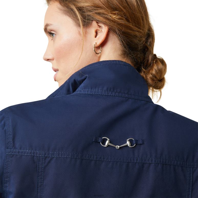 RJ66P3647 veste militaire calumet Ariat hauts marine femmes