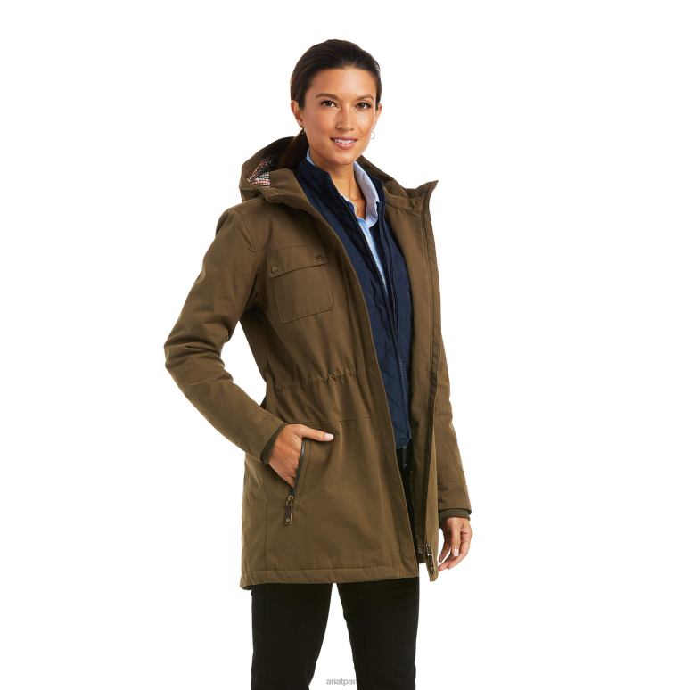 RJ66P3660 parka argentium Ariat hauts Terre femmes