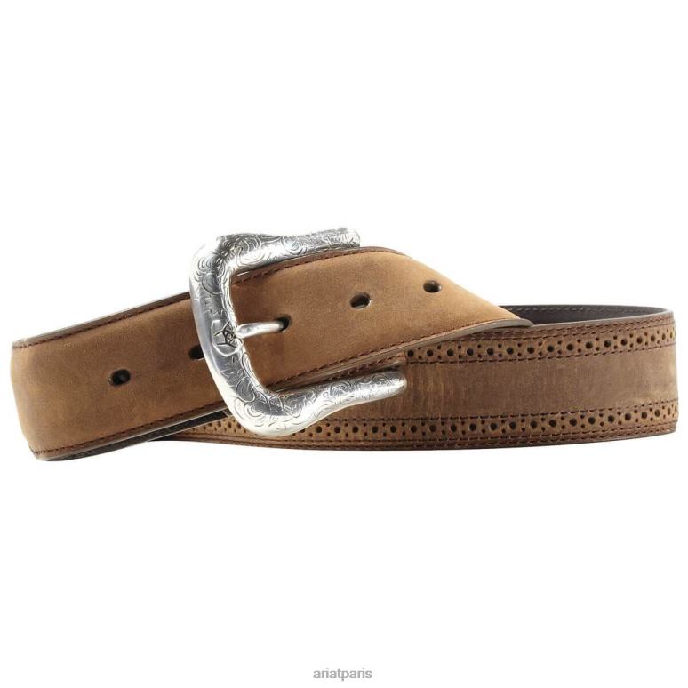 RJ66P1852 ceinture à petits trous Ariat accessoires brun Hommes