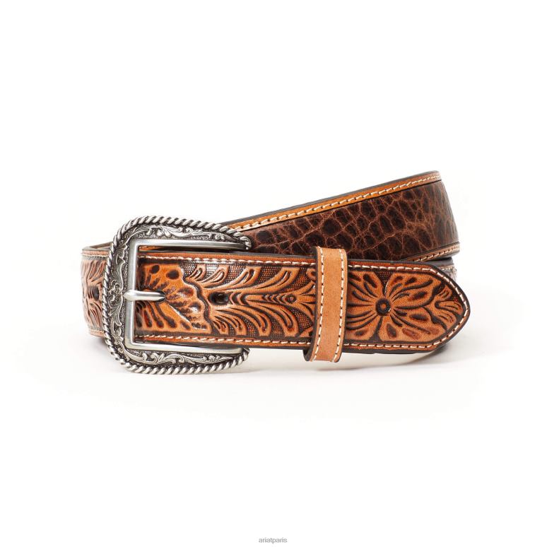 RJ66P1858 ceinture de Stonetown Ariat accessoires bronzer Hommes