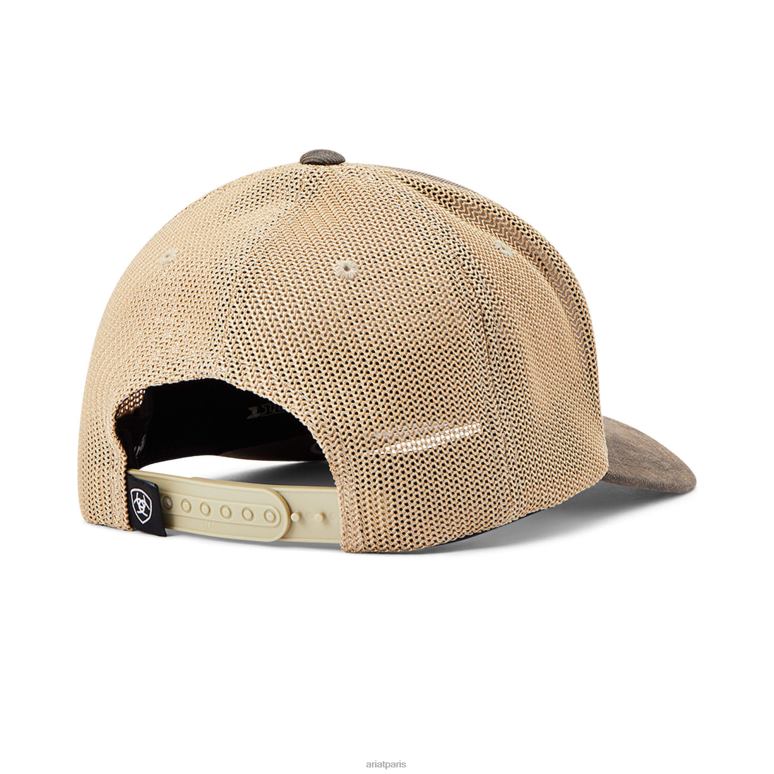 RJ66P1888 casquette drapeau patriote Ariat accessoires brun Hommes