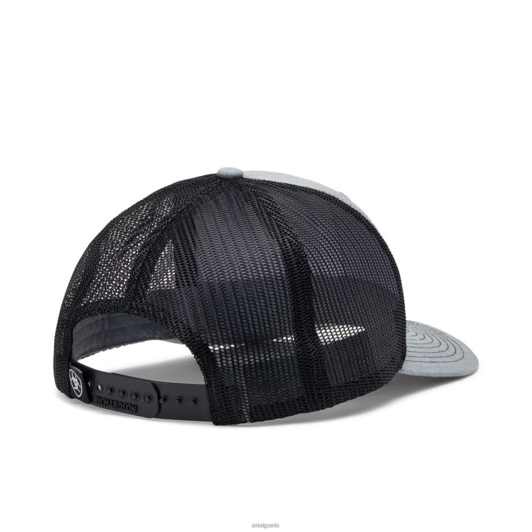 RJ66P1897 casquette à patch drapeau Ariat accessoires gris brun Hommes