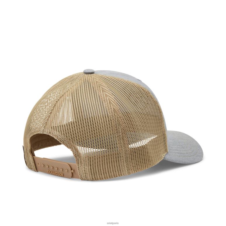 RJ66P1899 casquette à logo superposé Ariat accessoires gris/beige Hommes