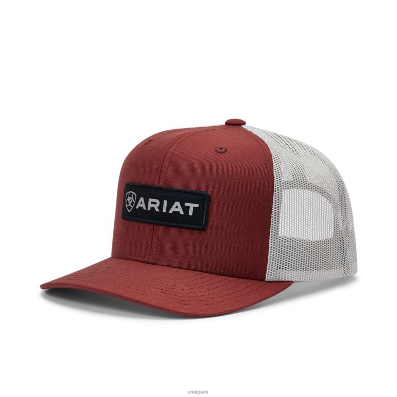 RJ66P1914 casquette à patch logo rectangulaire Ariat accessoires rouge Hommes