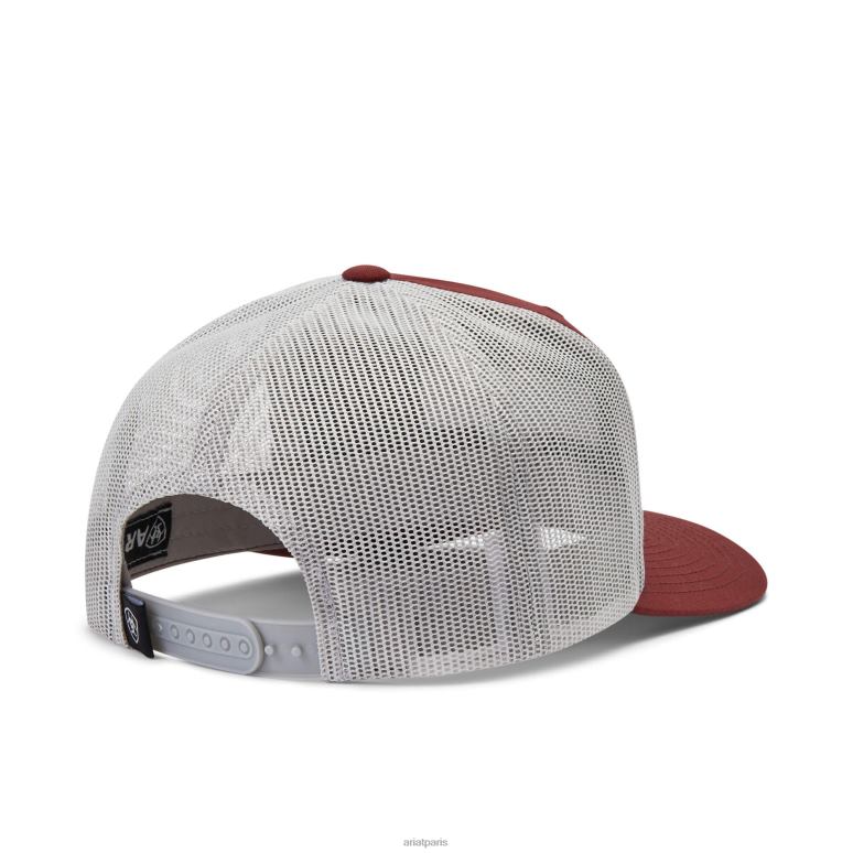 RJ66P1914 casquette à patch logo rectangulaire Ariat accessoires rouge Hommes