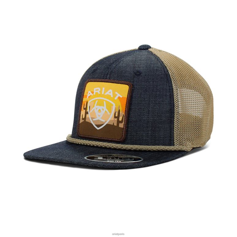 RJ66P1918 casquette desert à grand patch logo Ariat accessoires jean Hommes