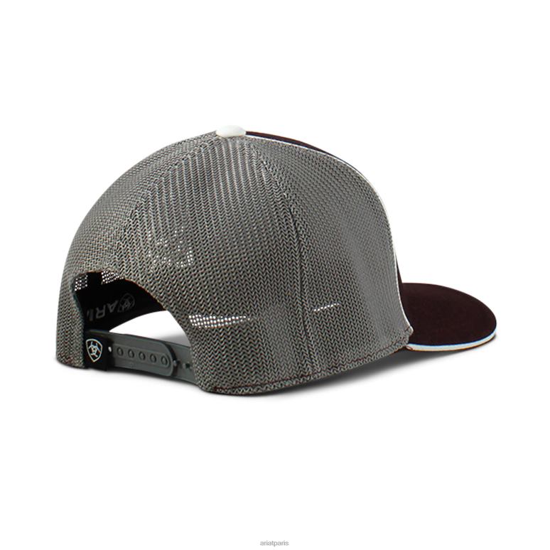 RJ66P1927 casquette à grand patch logo Ariat accessoires Bourgogne Hommes
