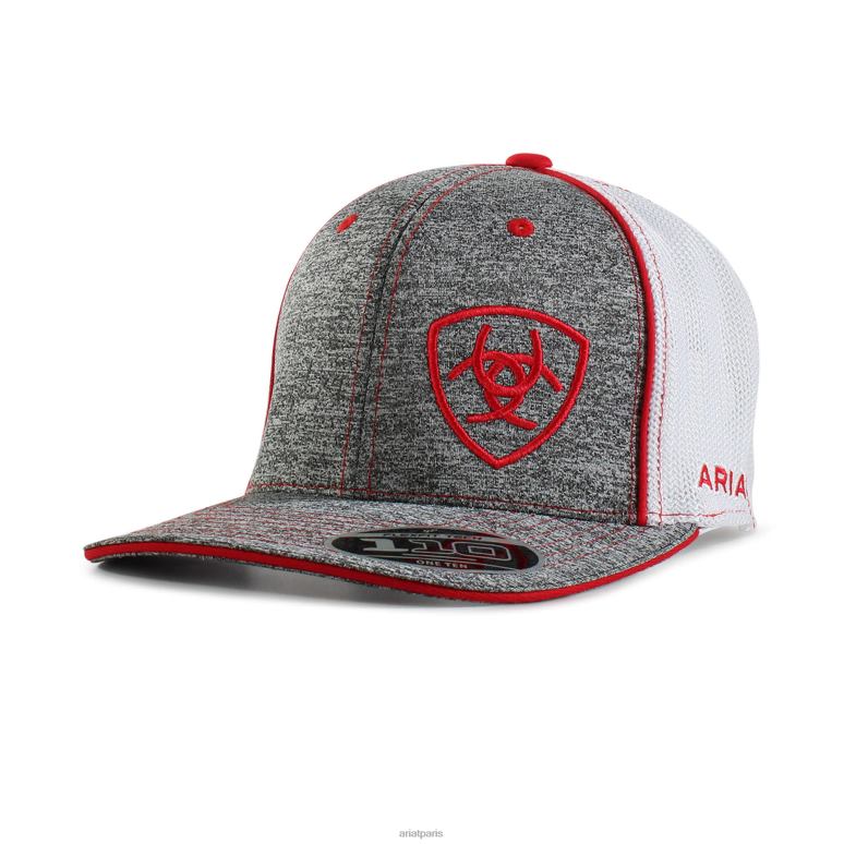 RJ66P1930 casquette à logo bouclier décalé Ariat accessoires rouge Hommes