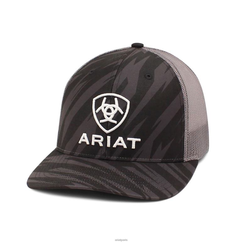 RJ66P1934 casquette à logo superposé Ariat accessoires bande noire Hommes