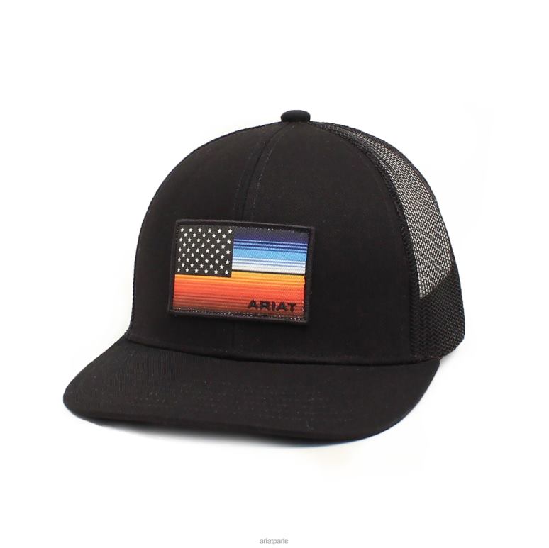 RJ66P1936 casquette drapeau serape Ariat accessoires noir Hommes