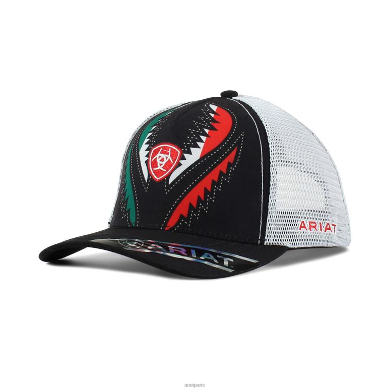 RJ66P1939 casquette luchador mexique Ariat accessoires noir Hommes