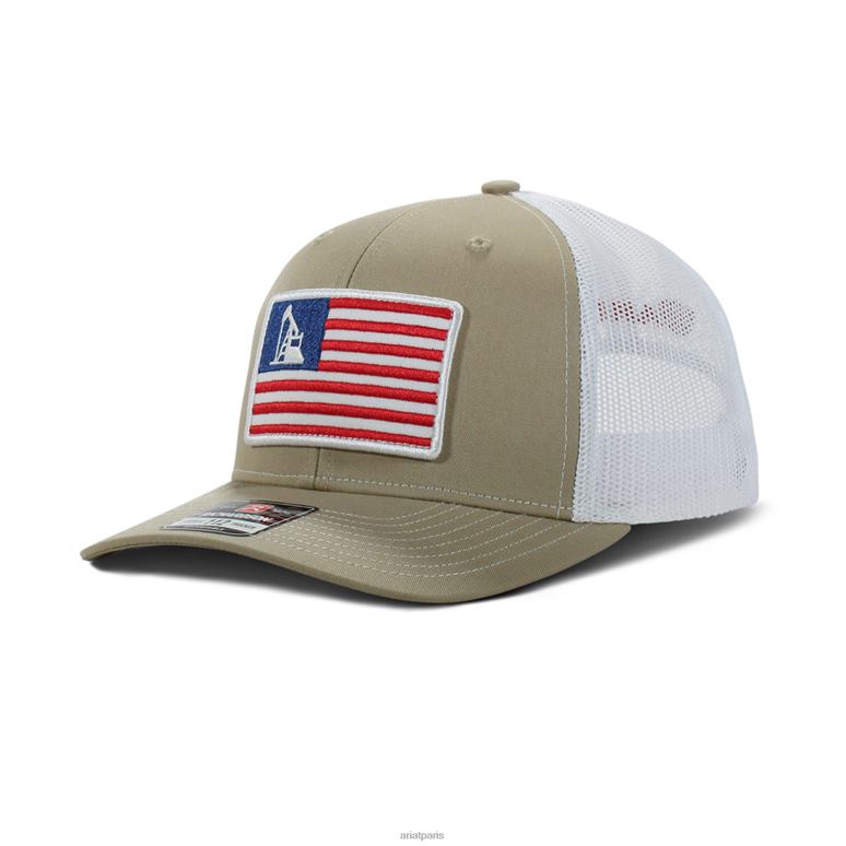 RJ66P1941 casquette à logo avec patch drapeau américain Ariat accessoires bronzer Hommes