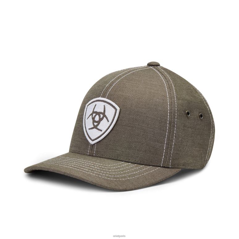 RJ66P1949 casquette à patch logo Ariat accessoires gris Hommes