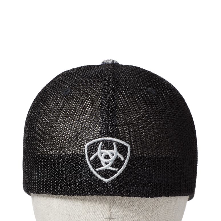 RJ66P1952 casquette snapback à logo encadré Ariat accessoires gris Hommes