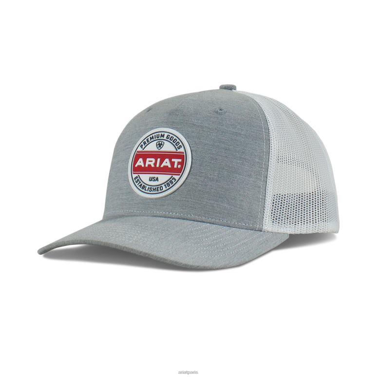 RJ66P1955 casquette ronde à patch premium Ariat accessoires gris Hommes