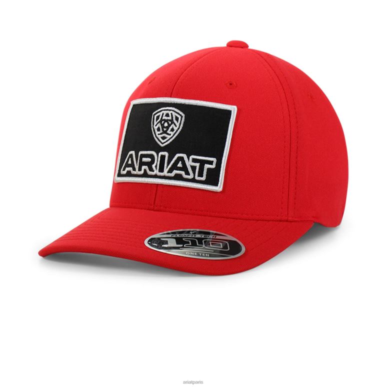 RJ66P1958 casquette à grand patch logo Ariat accessoires rouge Hommes