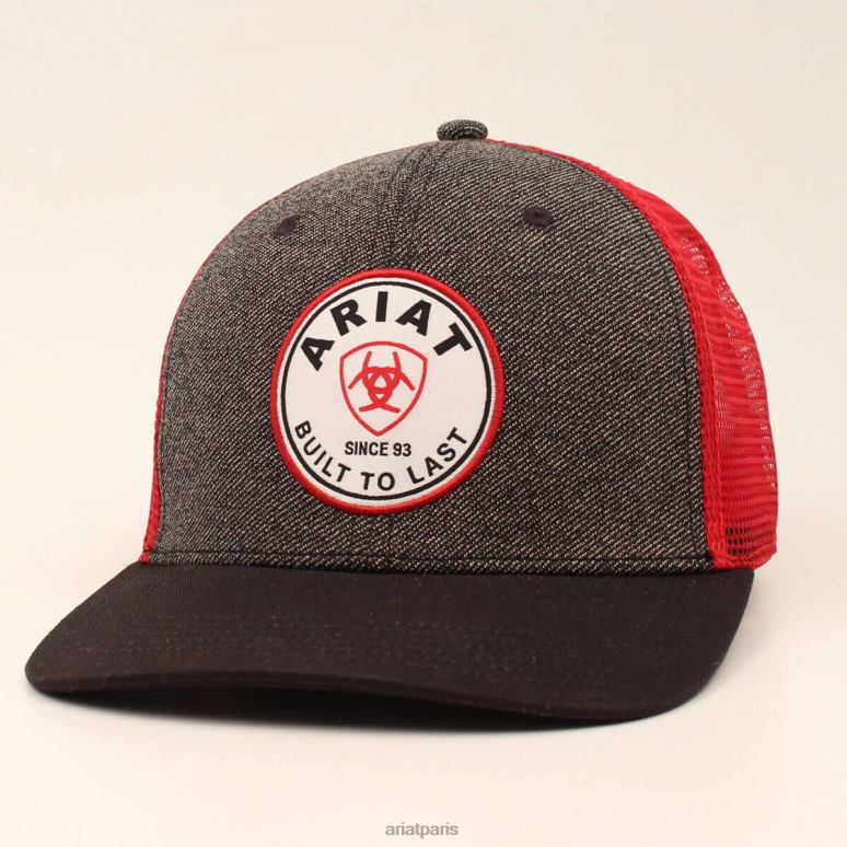 RJ66P1959 casquette à patch logo rond Ariat accessoires gris Hommes