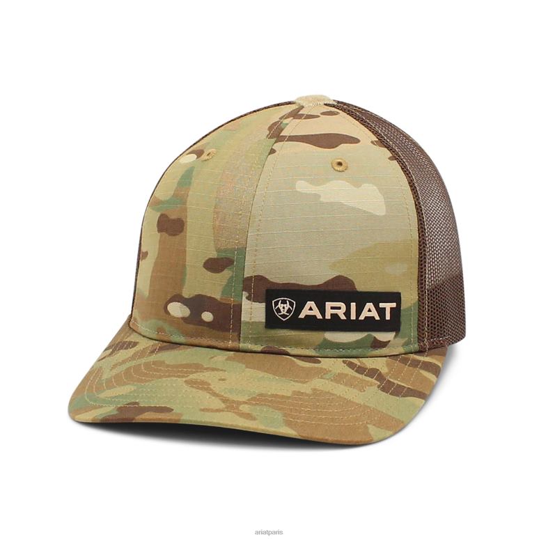RJ66P1961 casquette à logo décalé Ariat accessoires camouflage Hommes
