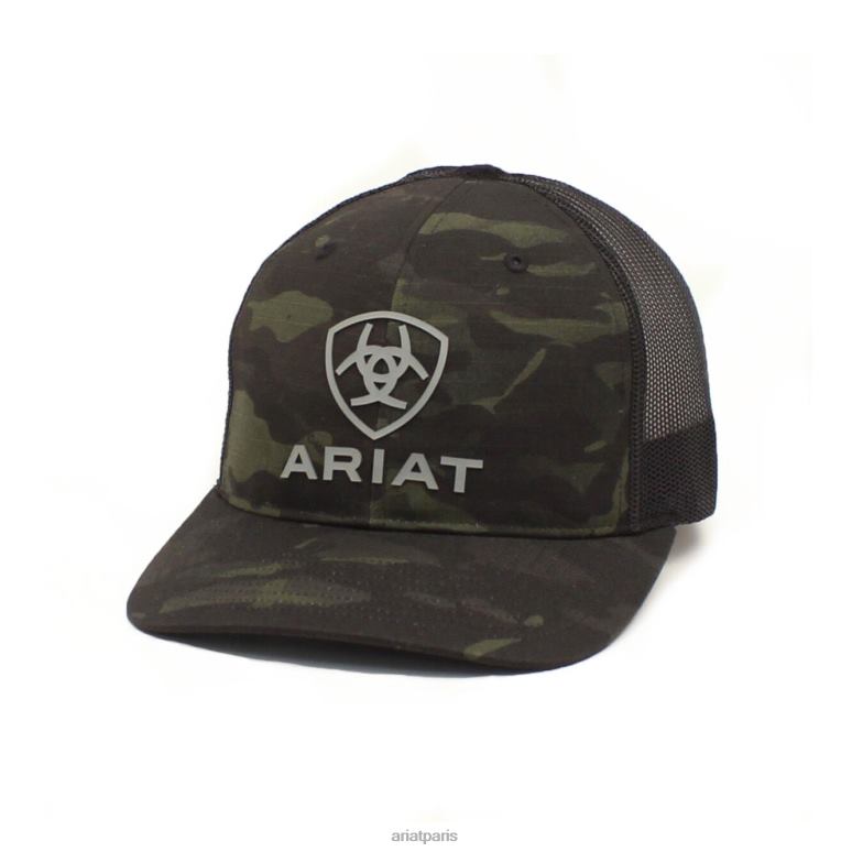 RJ66P1966 casquette à logo superposé Ariat accessoires camouflage noir Hommes