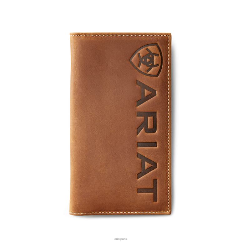 RJ66P1774 portefeuille rodéo grand logo Ariat accessoires brun moyen Hommes
