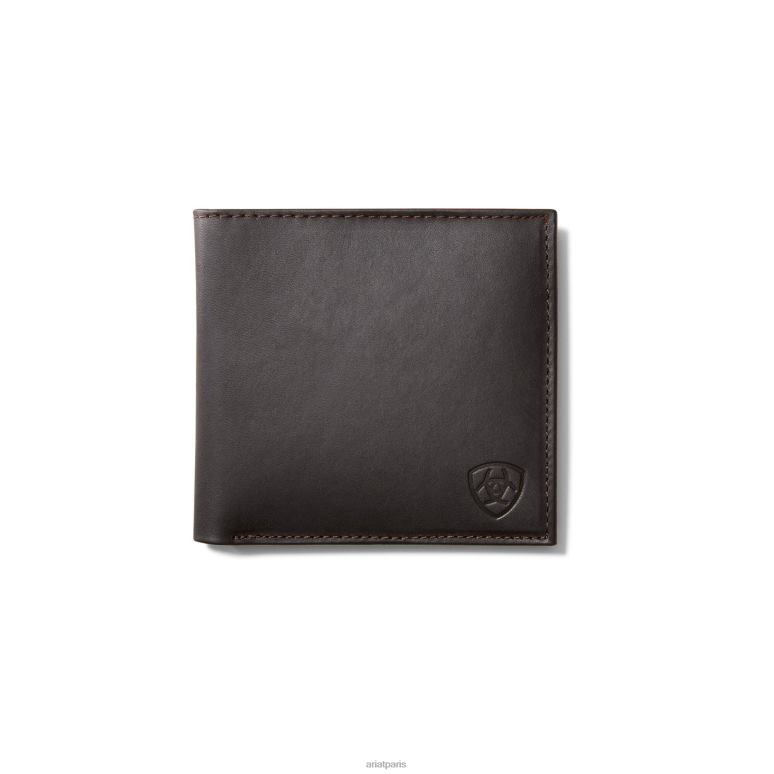 RJ66P1782 logo du portefeuille à deux volets Ariat accessoires cuivre foncé Hommes