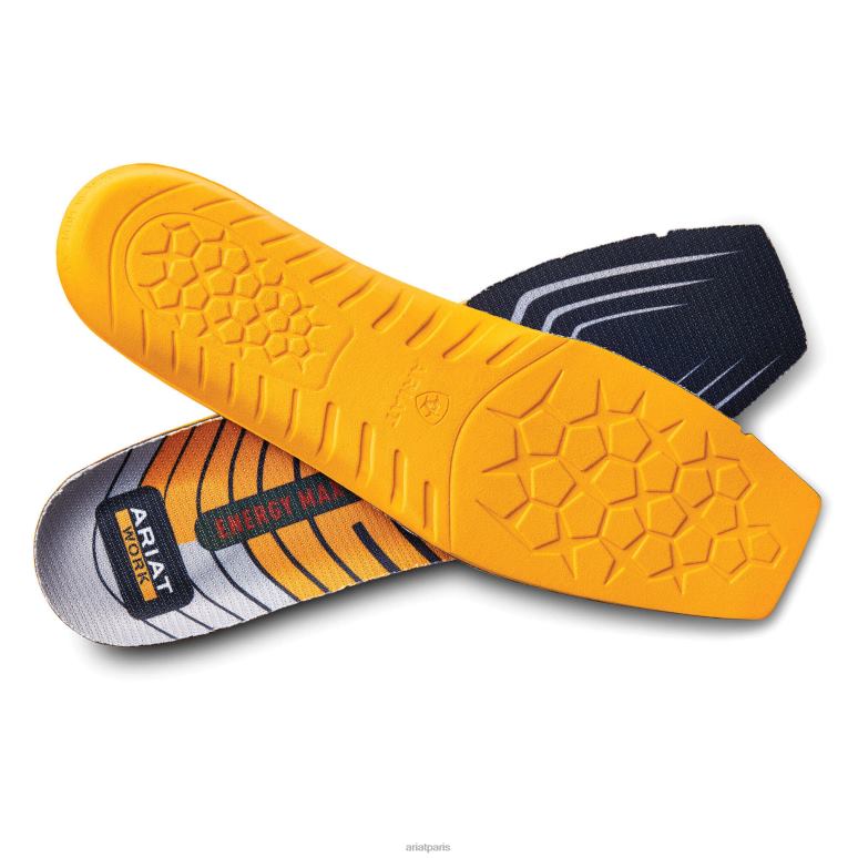RJ66P1998 semelle intérieure large à bout carré Energy Max Work Ariat accessoires orange Hommes