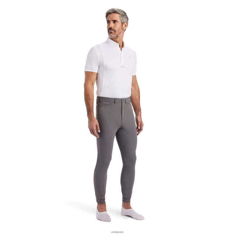 RJ66P1668 culasse à genouillère Tri Factor Grip Ariat bas gris prune Hommes