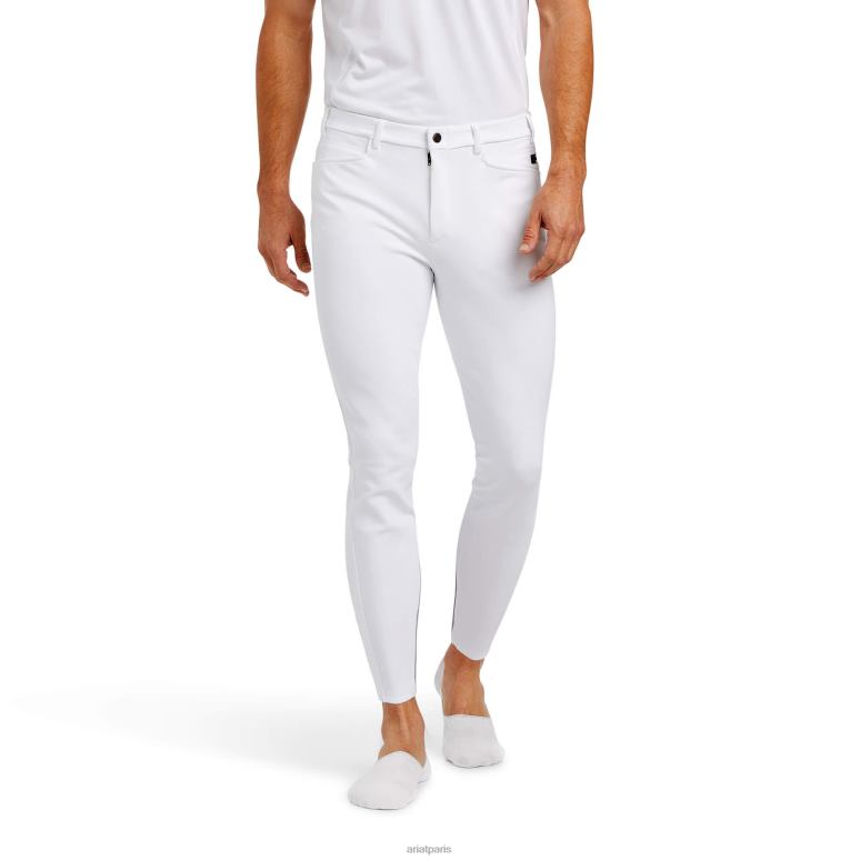 RJ66P1680 culotte de genouillère Speranza Ariat bas blanc Hommes