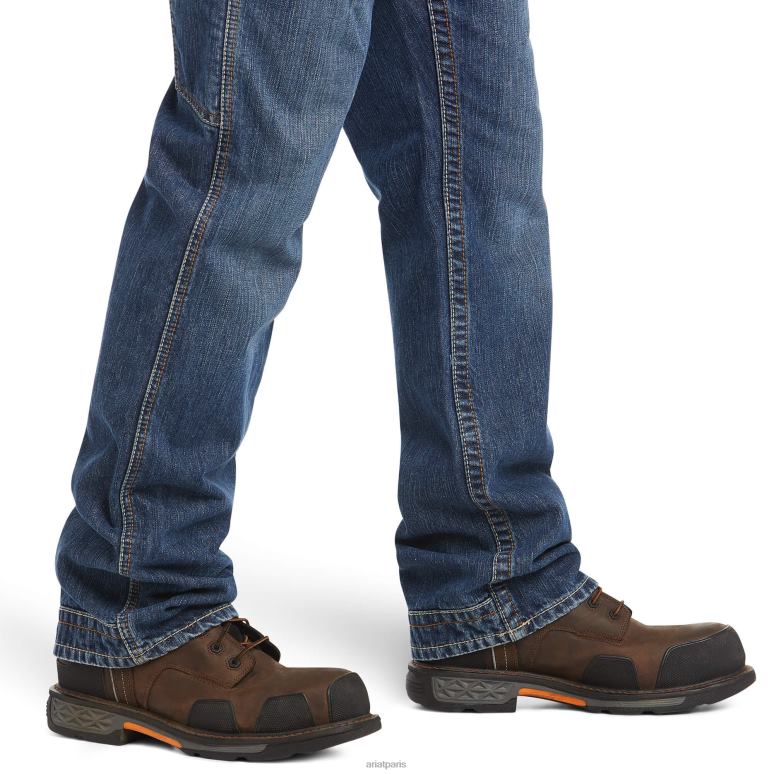 RJ66P1686 fr m4 jean bootcut décontracté Ariat bas silex Hommes