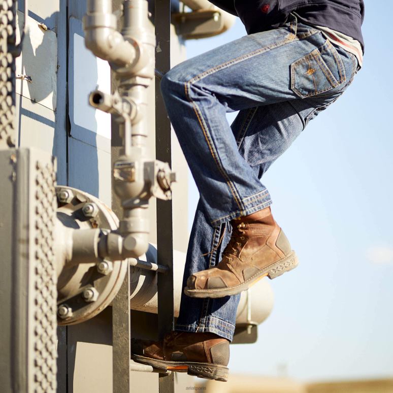 RJ66P1686 fr m4 jean bootcut décontracté Ariat bas silex Hommes