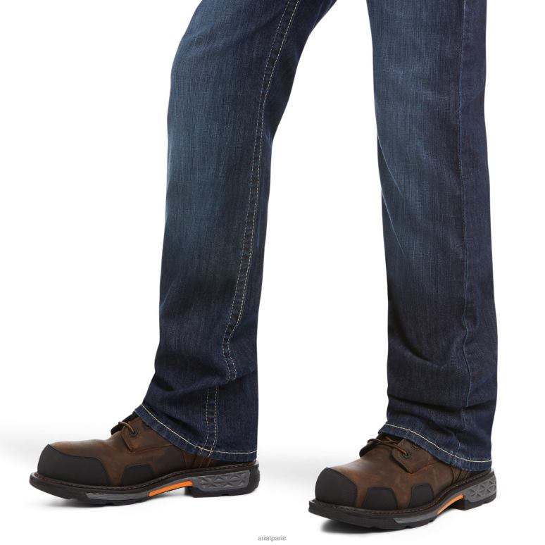 RJ66P1697 jean droit fr m5 droit duralight stretch coltrane jambe droite Ariat bas facturations Hommes