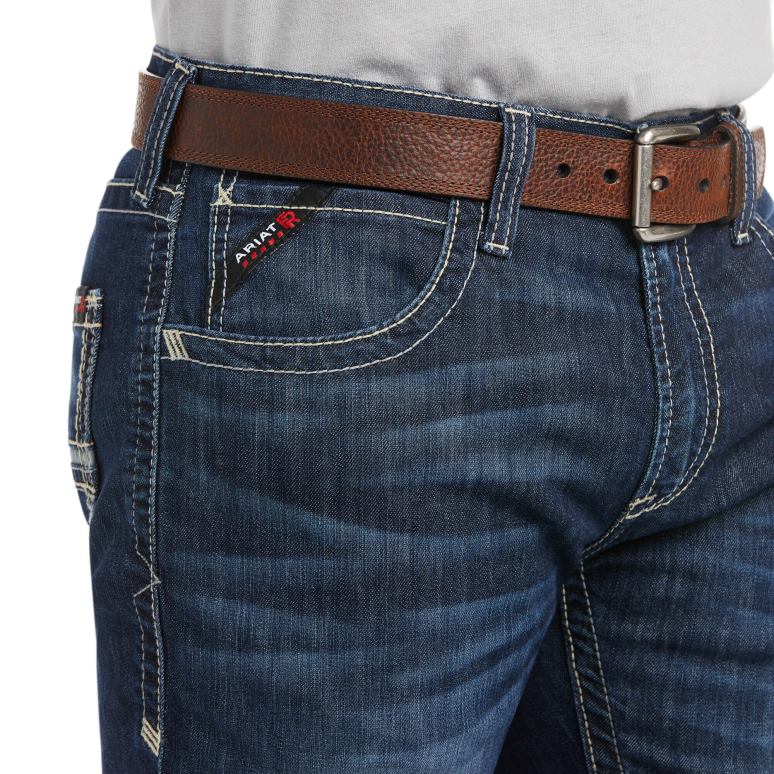 RJ66P1697 jean droit fr m5 droit duralight stretch coltrane jambe droite Ariat bas facturations Hommes