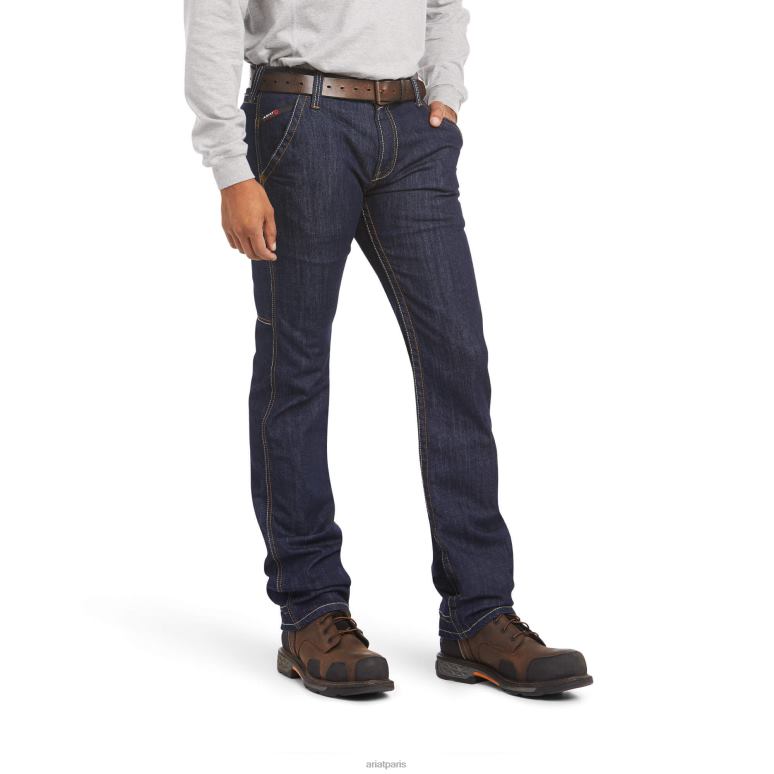 RJ66P1700 Jean coupe droite empilable fr m7 slim durastretch workhorse Ariat bas rincer Hommes