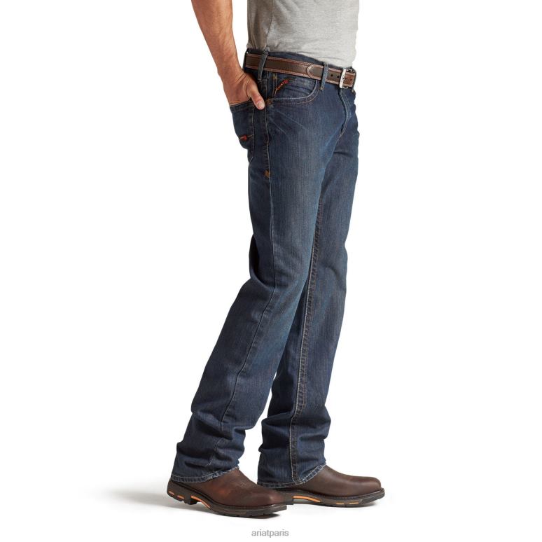 RJ66P1706 fr m4 jean bootcut basique décontracté Ariat bas schiste argileux Hommes