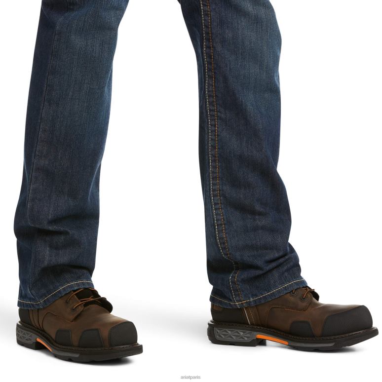 RJ66P1706 fr m4 jean bootcut basique décontracté Ariat bas schiste argileux Hommes