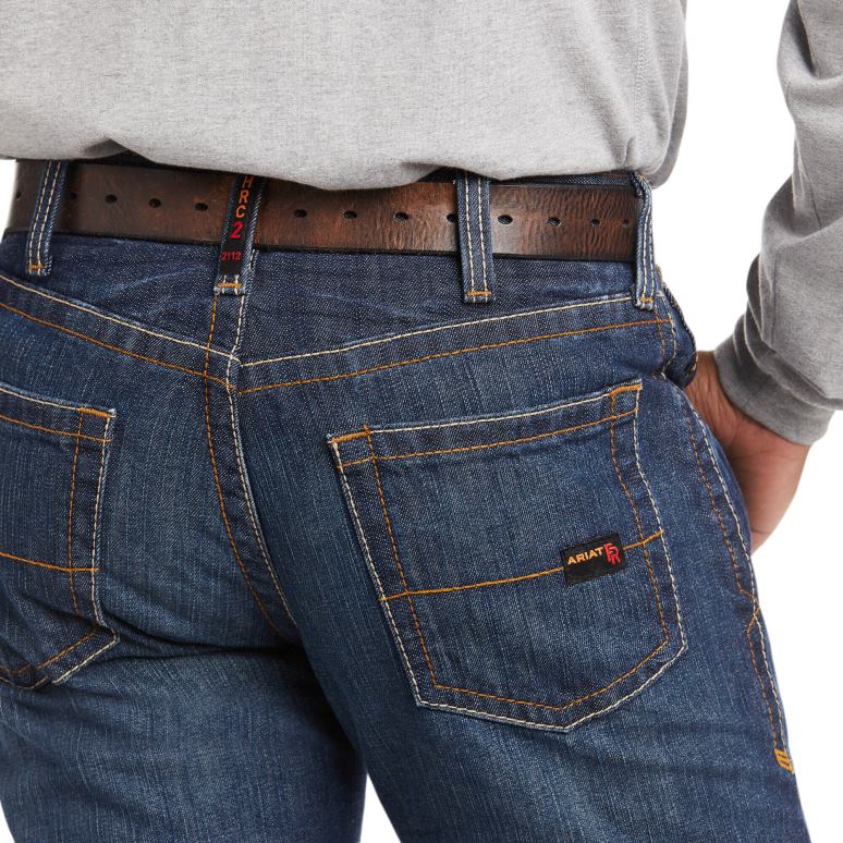 RJ66P1707 jean droit empilable basique fr m5 Ariat bas schiste argileux Hommes