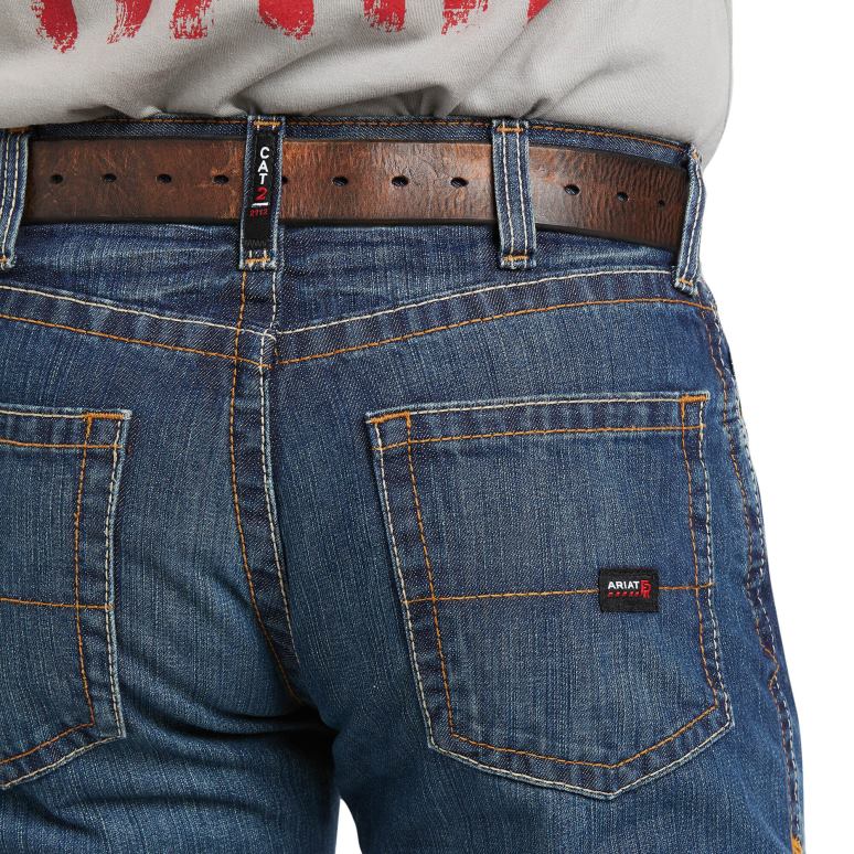 RJ66P1708 jean droit empilable basique fr m5 Ariat bas argile Hommes