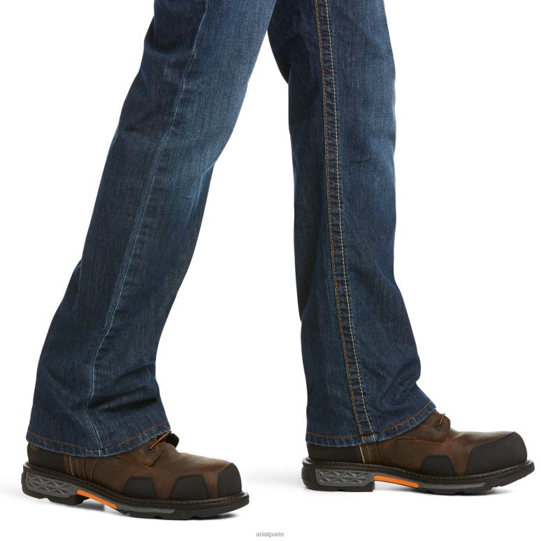 RJ66P1709 FR M4 - Jean bootcut duralight jett stretch décontracté Ariat bas voies aériennes Hommes