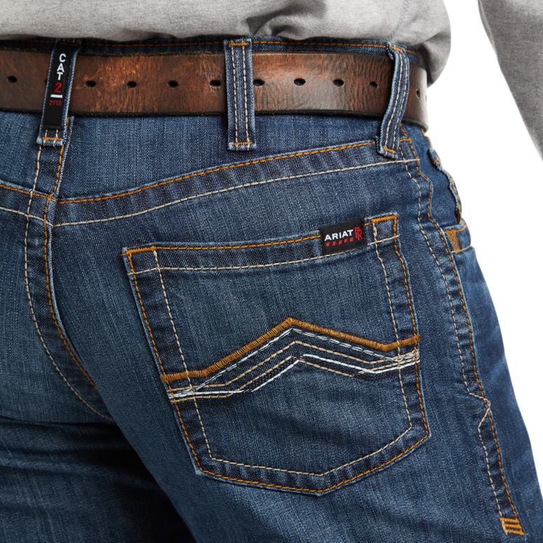 RJ66P1709 FR M4 - Jean bootcut duralight jett stretch décontracté Ariat bas voies aériennes Hommes