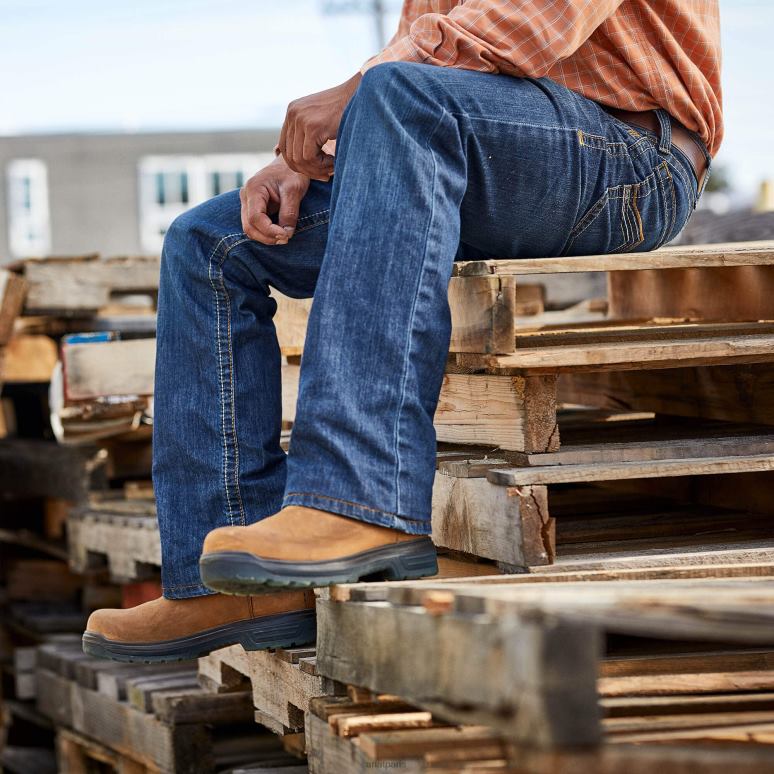 RJ66P1709 FR M4 - Jean bootcut duralight jett stretch décontracté Ariat bas voies aériennes Hommes