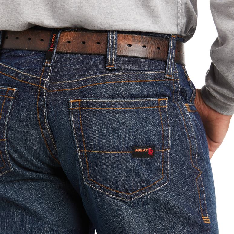 RJ66P1718 Jean coupe droite empilable basique ample fr m3 Ariat bas schiste argileux Hommes