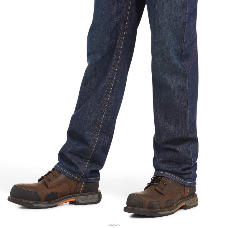 RJ66P1718 Jean coupe droite empilable basique ample fr m3 Ariat bas schiste argileux Hommes