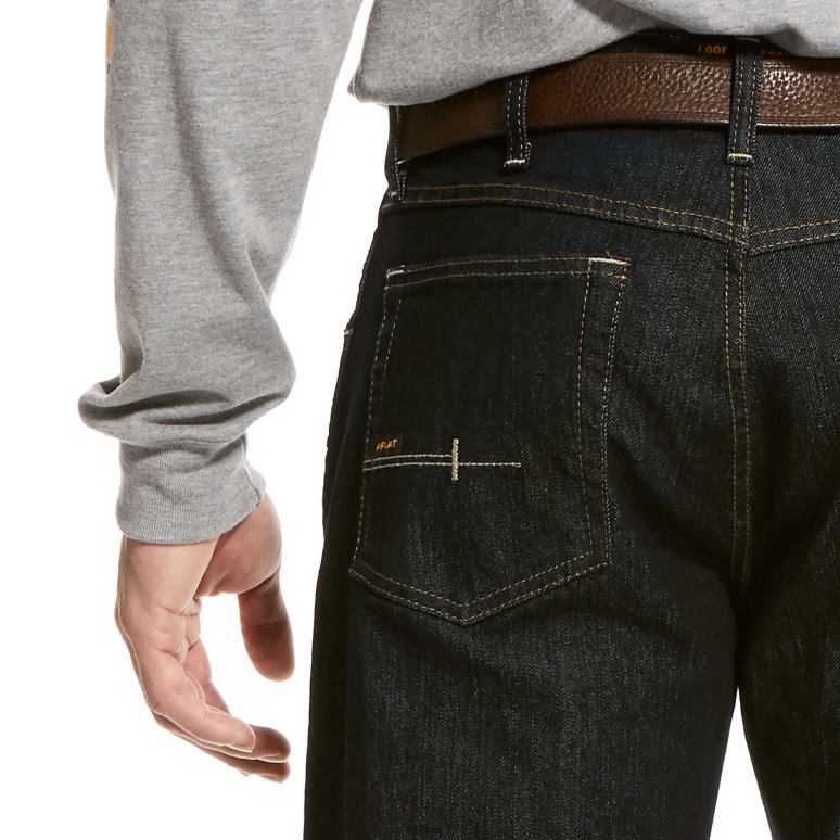 RJ66P1737 Rebar M4 - Jean bootcut basique décontracté en durastretch Ariat bas rincer Hommes