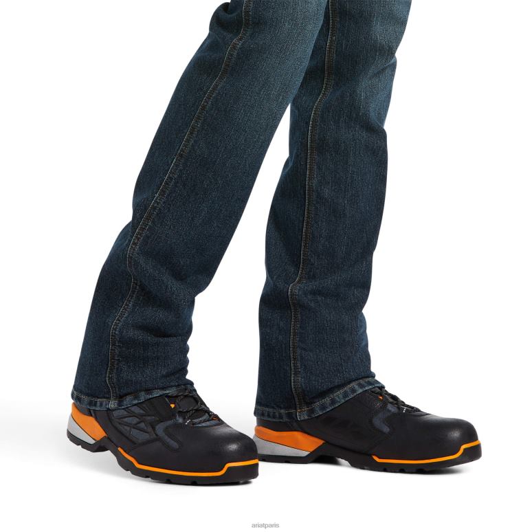 RJ66P1739 Rebar M7 - Jean slim Durastretch Workhorse à jambe droite Ariat bas mccoy Hommes