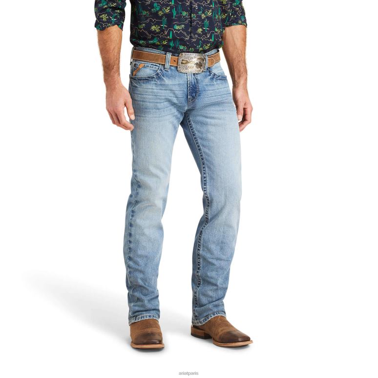RJ66P479 jean droit m7 slim 3d courtland Ariat bas Shasta Hommes